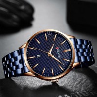 CURREN Royal Blue Stainless Steel Analog Watch 