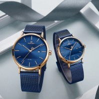 NAVIFORCE Couple watch luxury high quality fashion watches for lover calendar quartz watch stainless steel watch