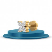 4 STONE DIAMOND NOSE PIN