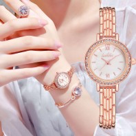 Fashionable Watch Quartz Watch With Full Nekless Ring Set