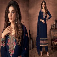 Neavy blue New Indian Georgette Shalwar Kameez