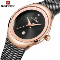  Naviforce NF5004 | Ladies Mesh Stainless Steel Quartz Watch 3226