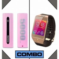 Combo of Remax 5000mAh Power Bank and G2 Smart Watch-3048
