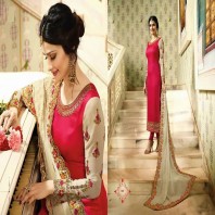  WEDDING COLLECTION BEAUTIFUL STYLISH FANCY COLORFUL PARTY WEAR & OCCASIONAL WEAR GEORGETTE SILK EMBROIDERED DRESSES-dr122
