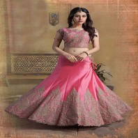 Pink Color Art Silk Lehenga Choli-dr131
