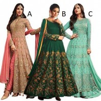 Mahantam Designer Womens Net Mesmerizing Embroidered Worked Heavy Anarkali Suit -1924